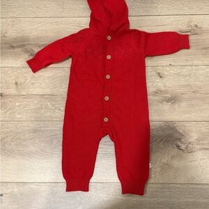 Carter's Vibrant Red Knitted Footie